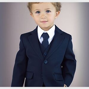 Three-piece ring bearer suit. Never worn. 3T. Originally bought off Etsy.